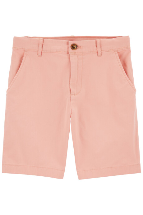 Short de algodón, clásico, salmón Sin color