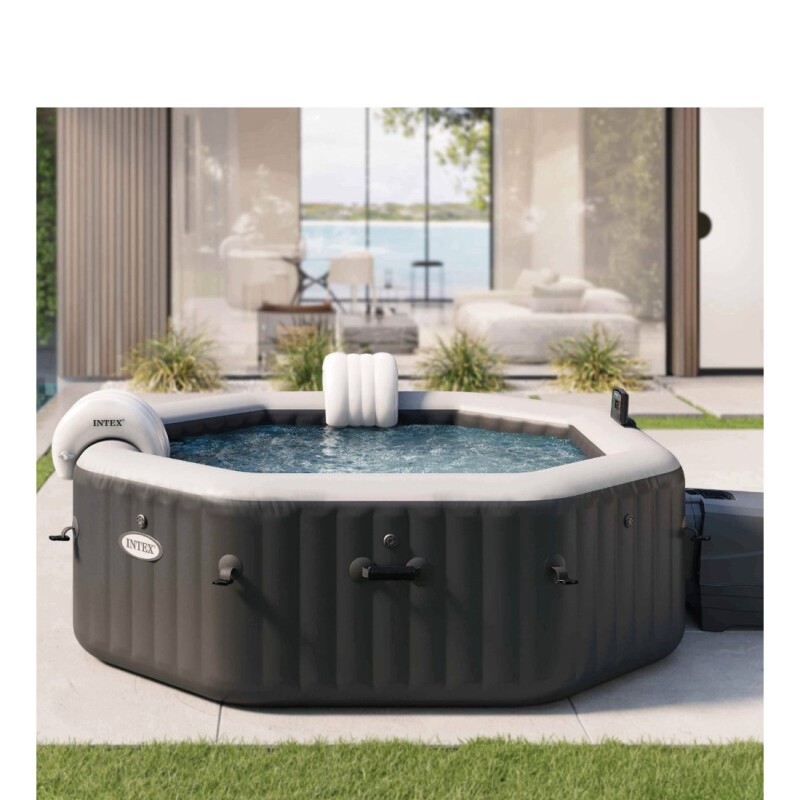 INTEX PURESPA DELUXE NEGRO CAPACIDAD 6 PERSONAS Intex Purespa Deluxe Negro Capacidad 6 Personas