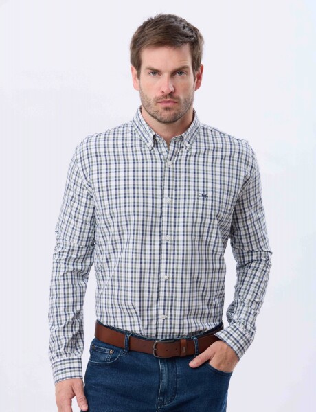 CAMISA CUADROS Azul