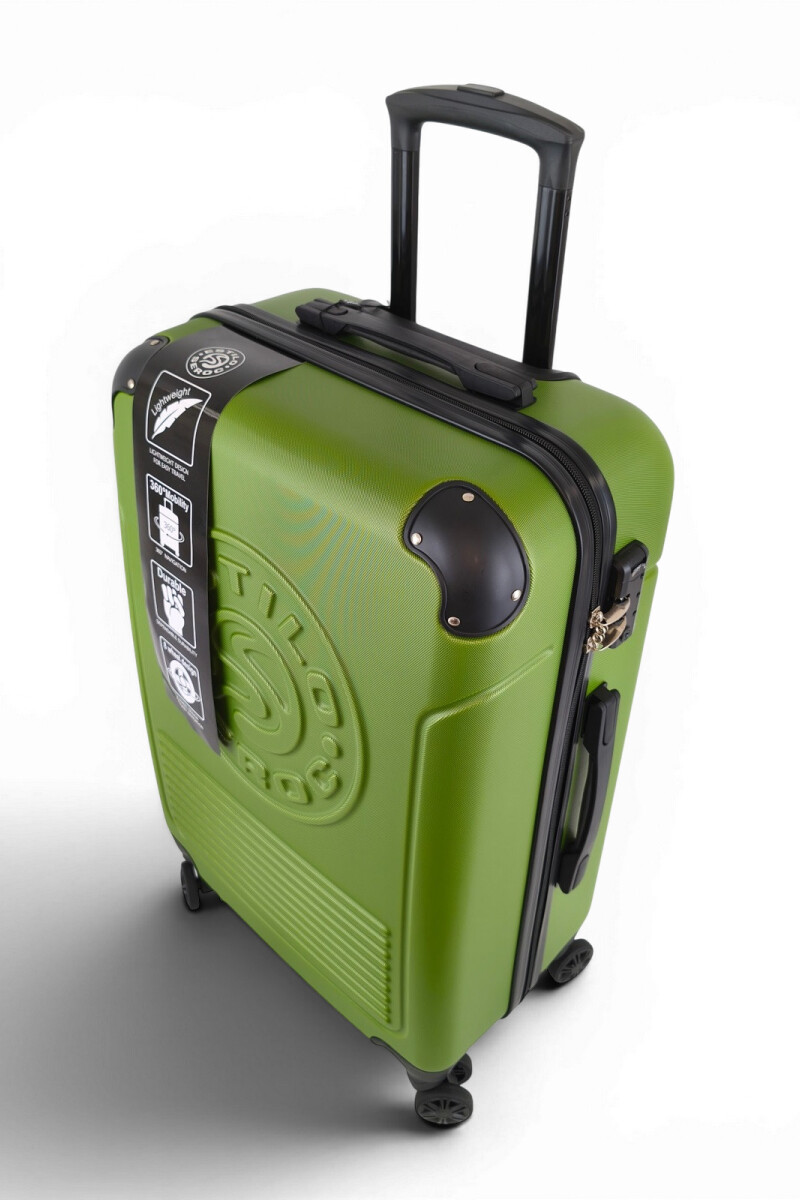 Valija mediana ABS (fibra) de 24" Verde