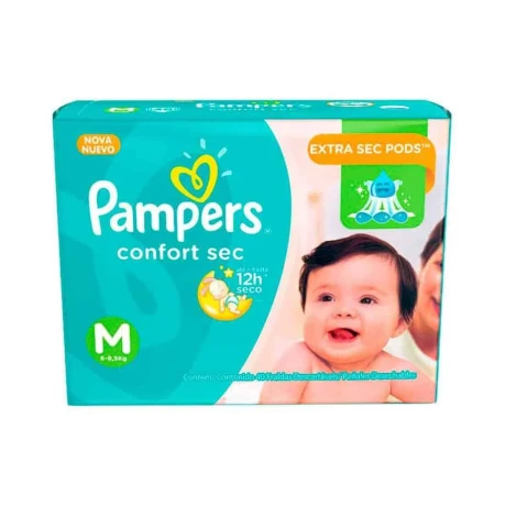 Pañales Pampers Confort Sec M X 148 Pañales Pampers Confort Sec M X 148