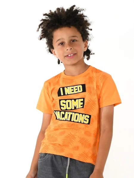 REMERA VACATIONS NARANJA