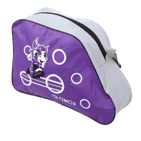 Set Rollers Aluminio + Casco + 6 Protecciones + Bolso Violeta