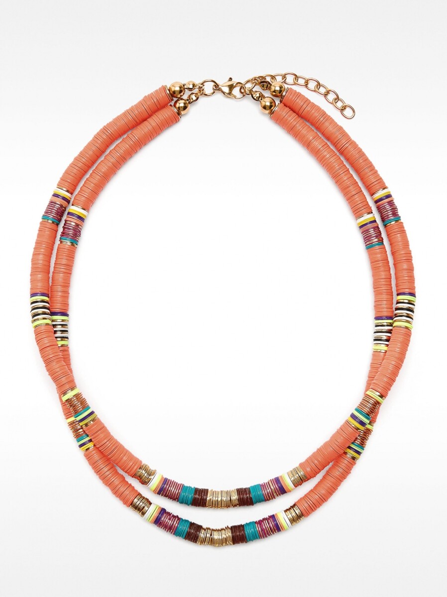 Collar Doble Segmentado - multicolor 