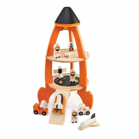 Tender Leaf Toys Cohete Nave Espacial Set Juguete Madera Tender Leaf Toys Cohete Nave Espacial Set Juguete Madera