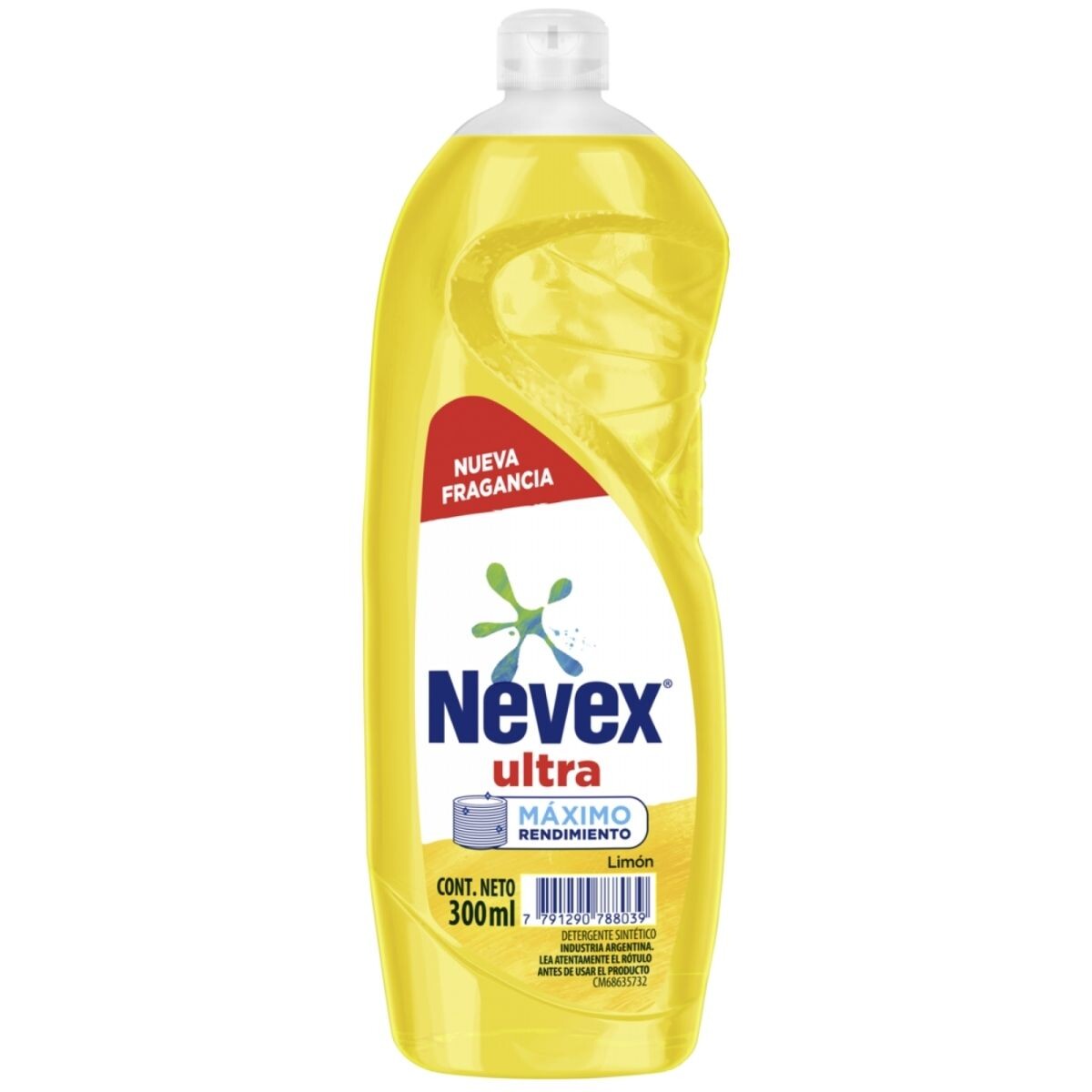 Detergente Líquido Nevex Concentrado Ultra Desengrasante Limón 300 ML 