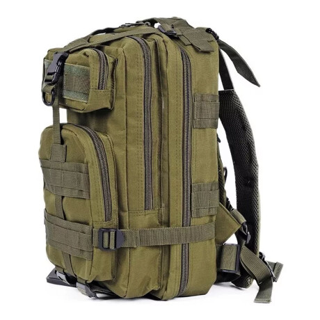 Mochila Táctica de Camping Estilo Militar p/Viaje Senderismo Verde