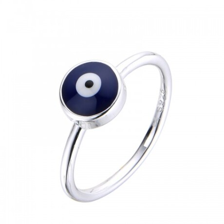 Anillo de plata 925 y esmalte, OJO TURCO. Anillo de plata 925 y esmalte, OJO TURCO.