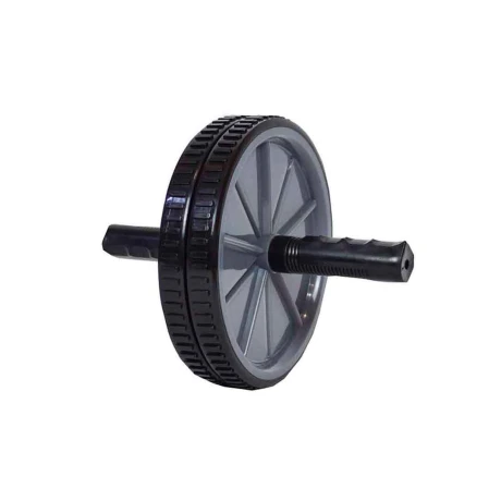 Rueda de abdominales doble fitness entrenamiento NEGRO