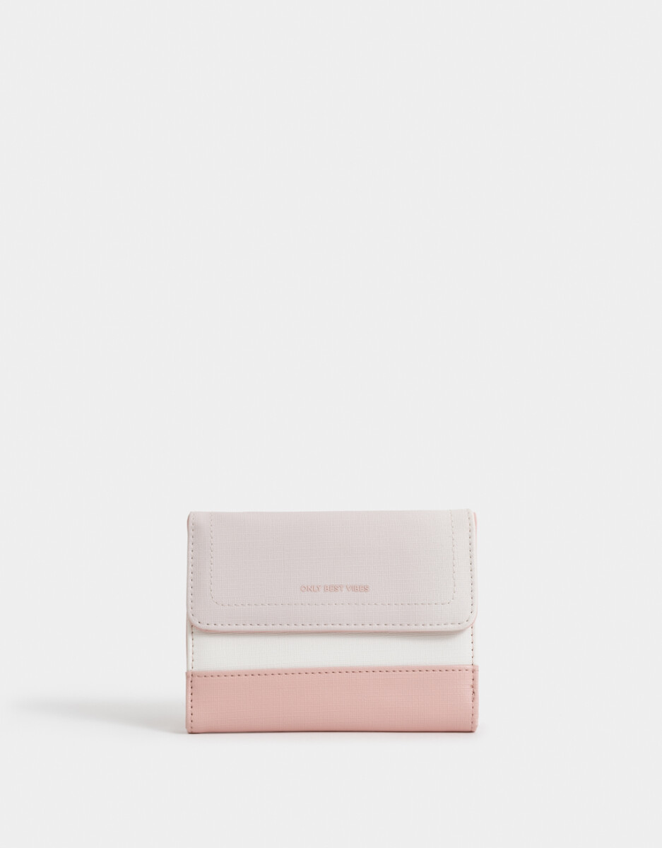 Billetera Cuerina Colorblock 