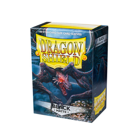 Dragon Shield: 100 Standard Sleeves - Black Matte Dragon Shield: 100 Standard Sleeves - Black Matte