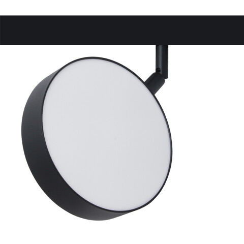 Spot Led p/riel magnét. red negro 9W cálida 24° ZU0543