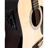 Guitarra Electroacústica Memphis 964 con ecualizador de 4 bandas y cuerdas de acero Natural