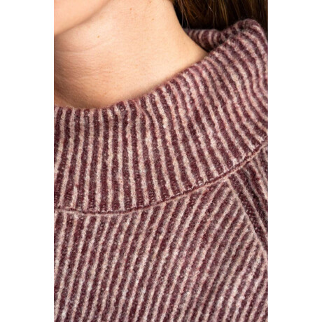 Sweater Medio Cierre Burdeos