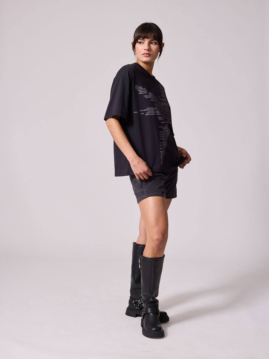 T-SHIRT CAFIL DIXIE Negro