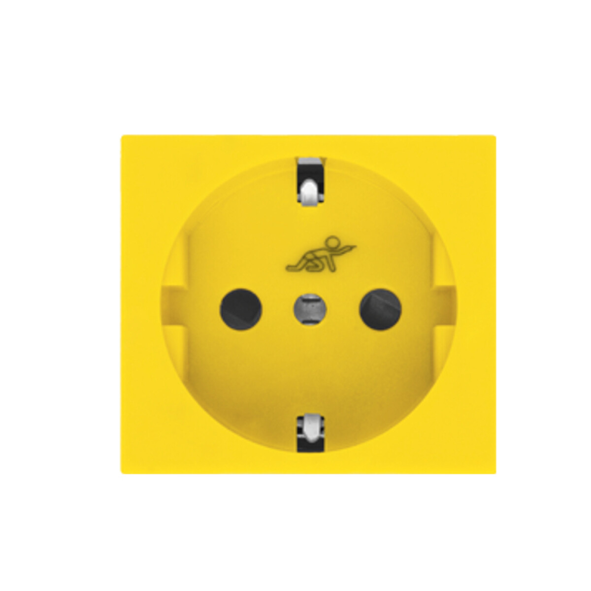 Mód. tomacorriente schuko amarillo 16A 250V - Ave - C55262 