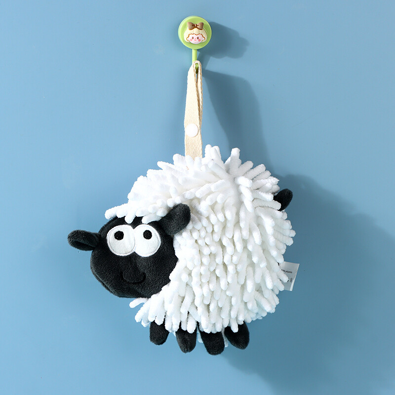 Toalla De Mano De Chenille - Ovejita – Blanca Toalla De Mano De Chenille - Ovejita – Blanca
