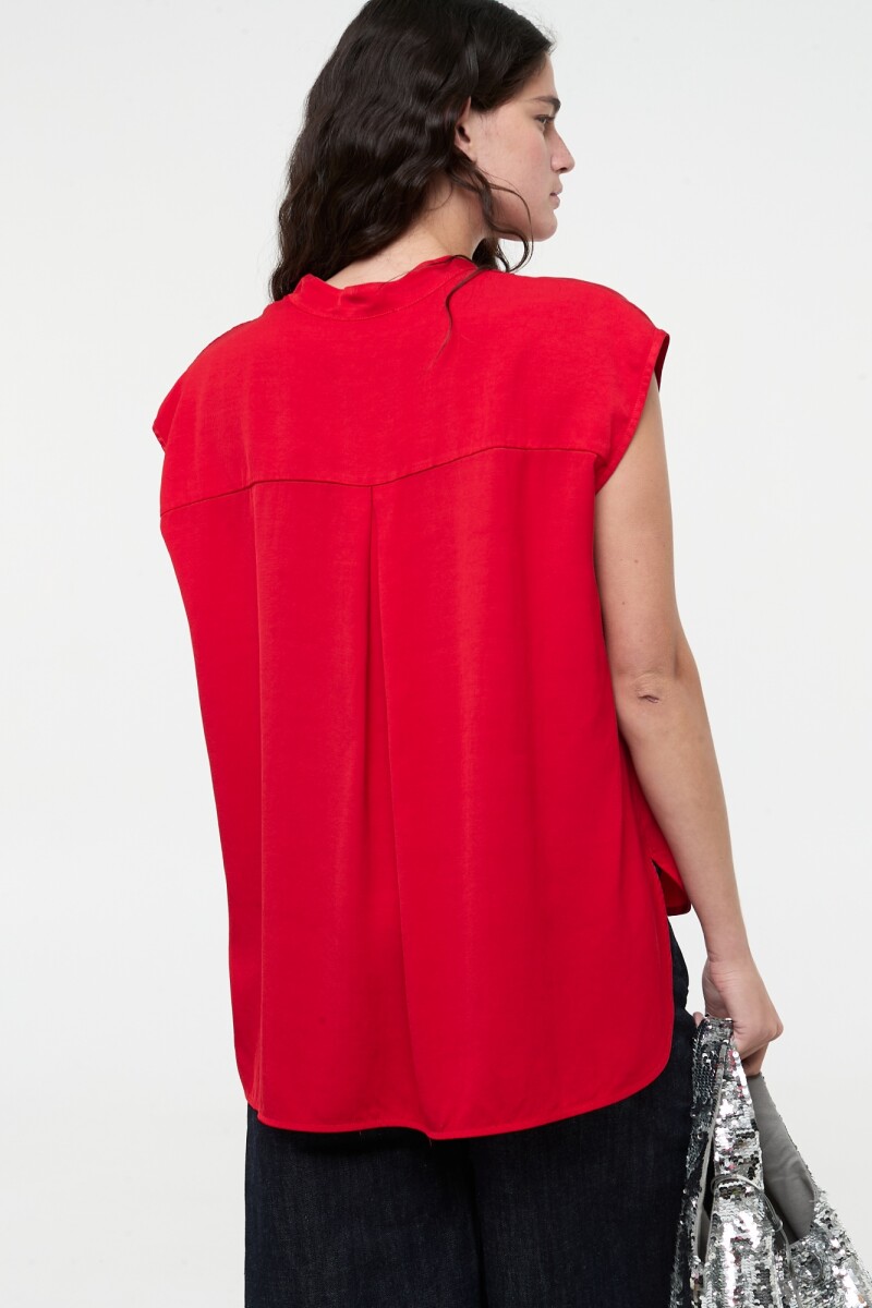CAMISA SIN MANGAS Rojo