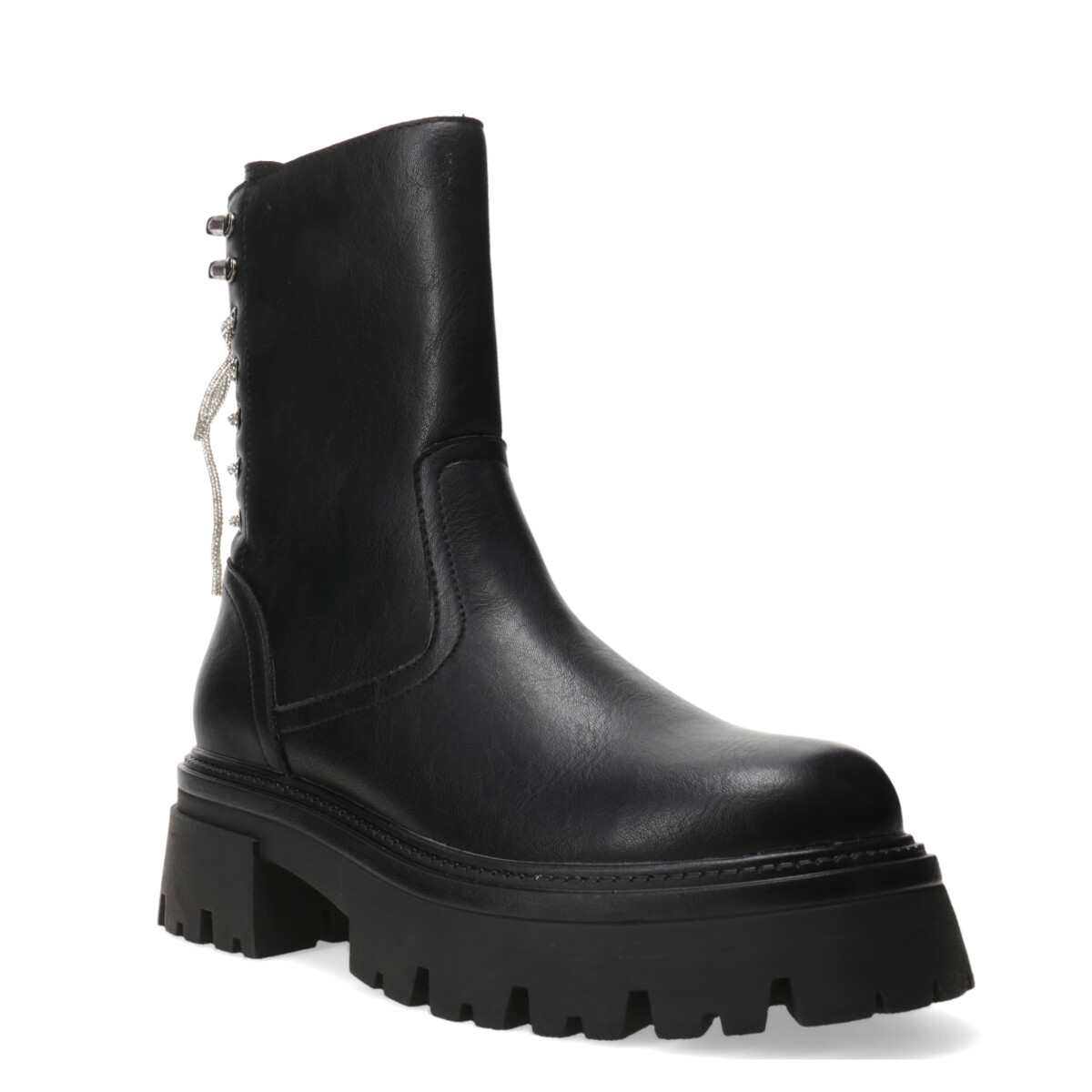 Bota de Mujer Miss Carol GIULIO con cordones strass - Negro 
