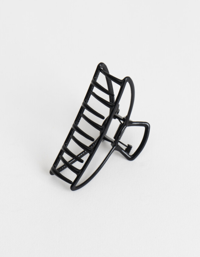 Broche Metallic Broche Metálico Calado - Negro