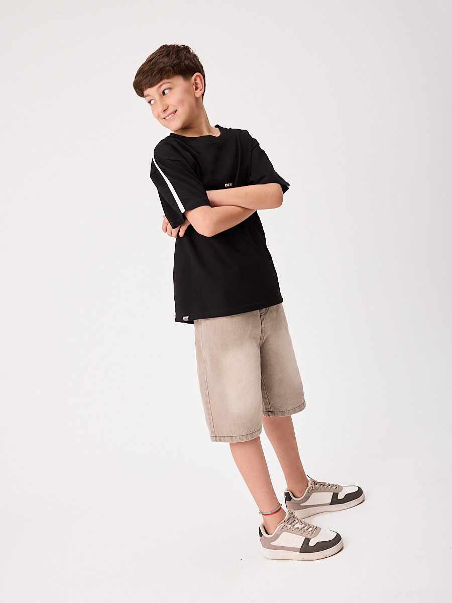 T-SHIRT M/C NAYROBY TEEN DIXIE Negro