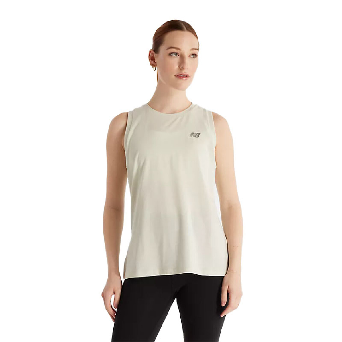 Musculosa New Balance Essentials Heathertech - Verde 