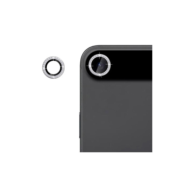 Protector de cámara iPhone Air brillos plateados Protector De Cámara Iphone Air Brillos Plateados