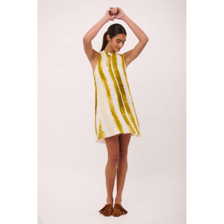 VESTIDO ANANA SHORT PRINT Pistacho