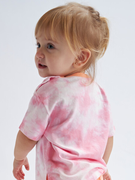 Camiseta manga corta Tye Dye Rosa