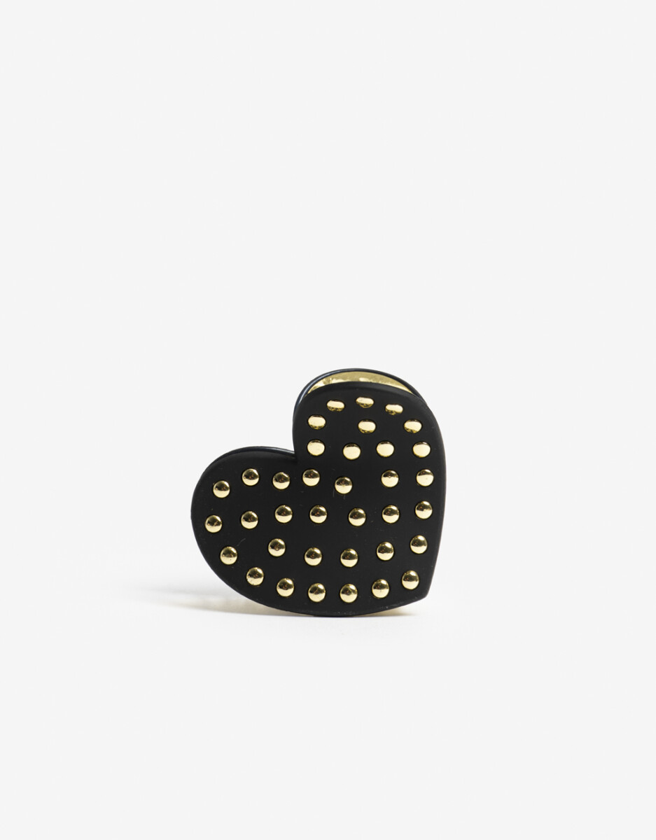 Broche De Acrilico Con Apliques Metalicos. 