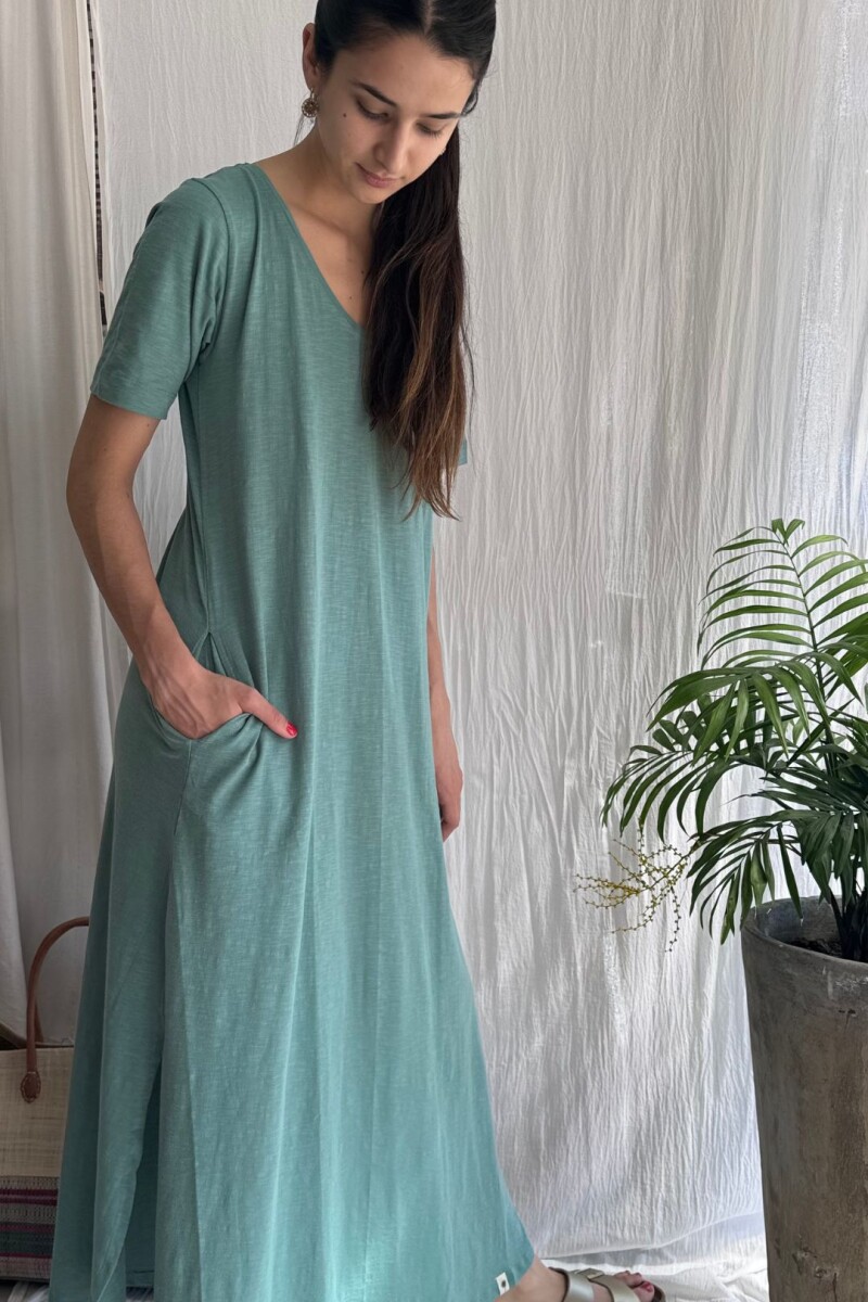 Vestido largo Lake Turquesa