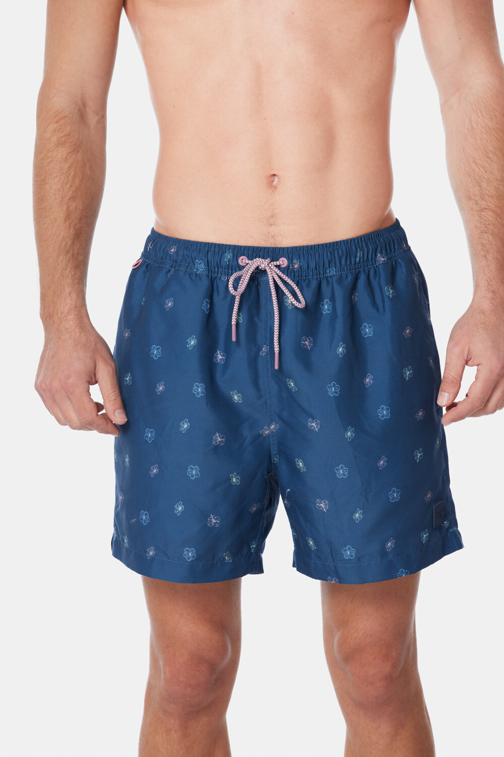 SHORT DE BAÑO ESTAMPADO Azul