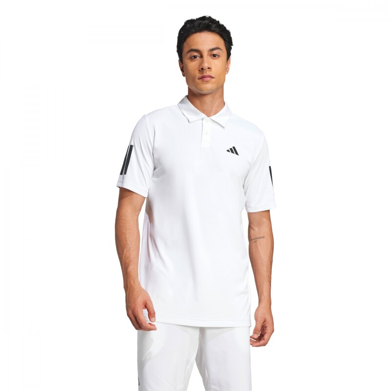 Polo Club Tennis 3 bandas de Hombre Blanco