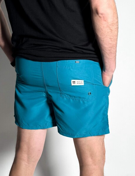 Short de baño liso Salvo Petroleo