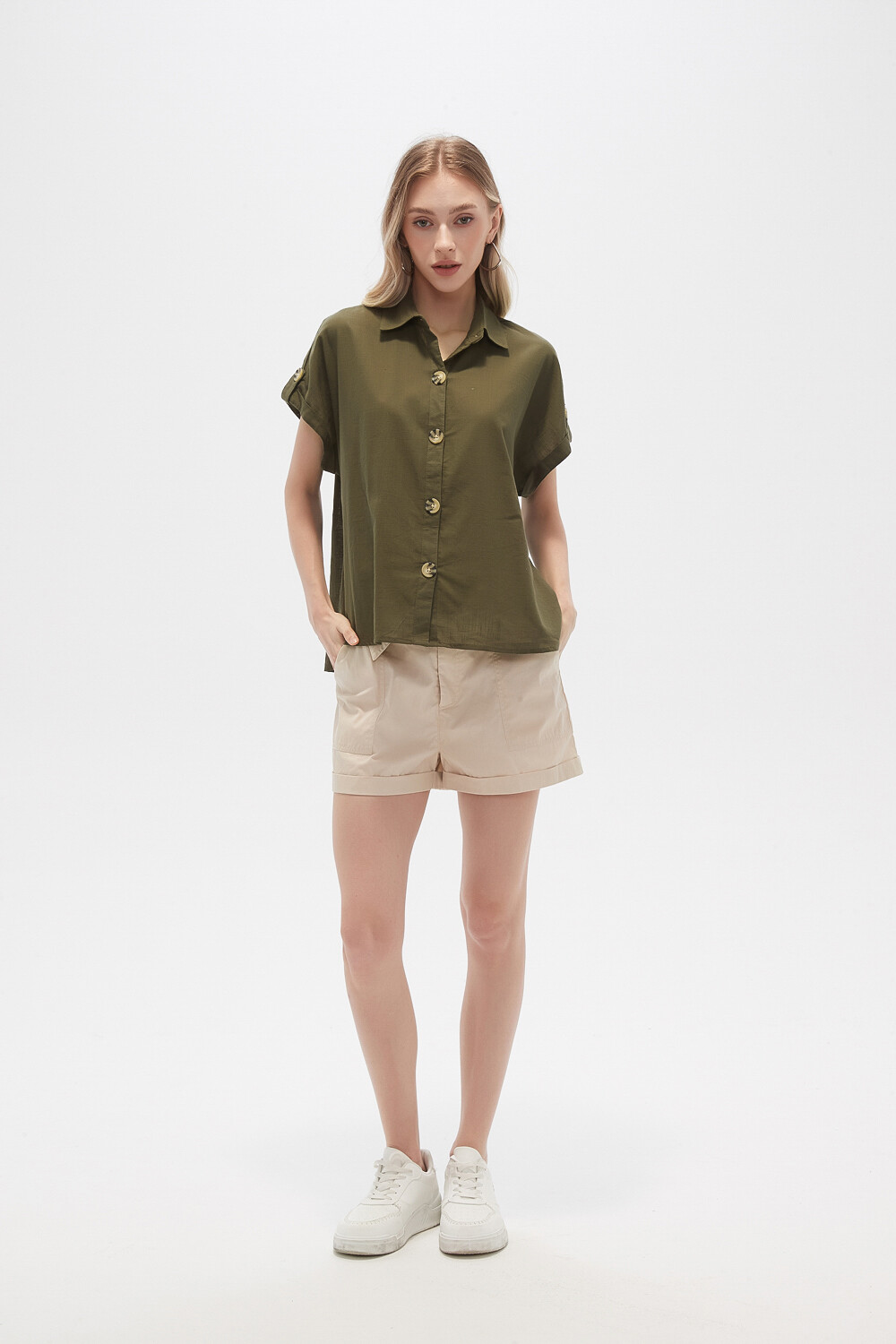 Camisa Taif Verde Oliva Oscuro