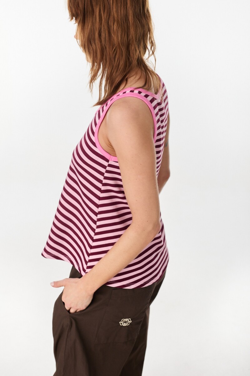 Musculosa Remy Rosa/Bordeaux