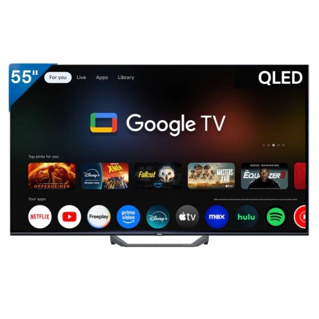 Smart Tv HAIER 55' QLED UHD 4K H55S80FUX Google Tv Con Control Remoto Smart Tv HAIER 55' QLED UHD 4K H55S80FUX Google Tv Con Control Remoto