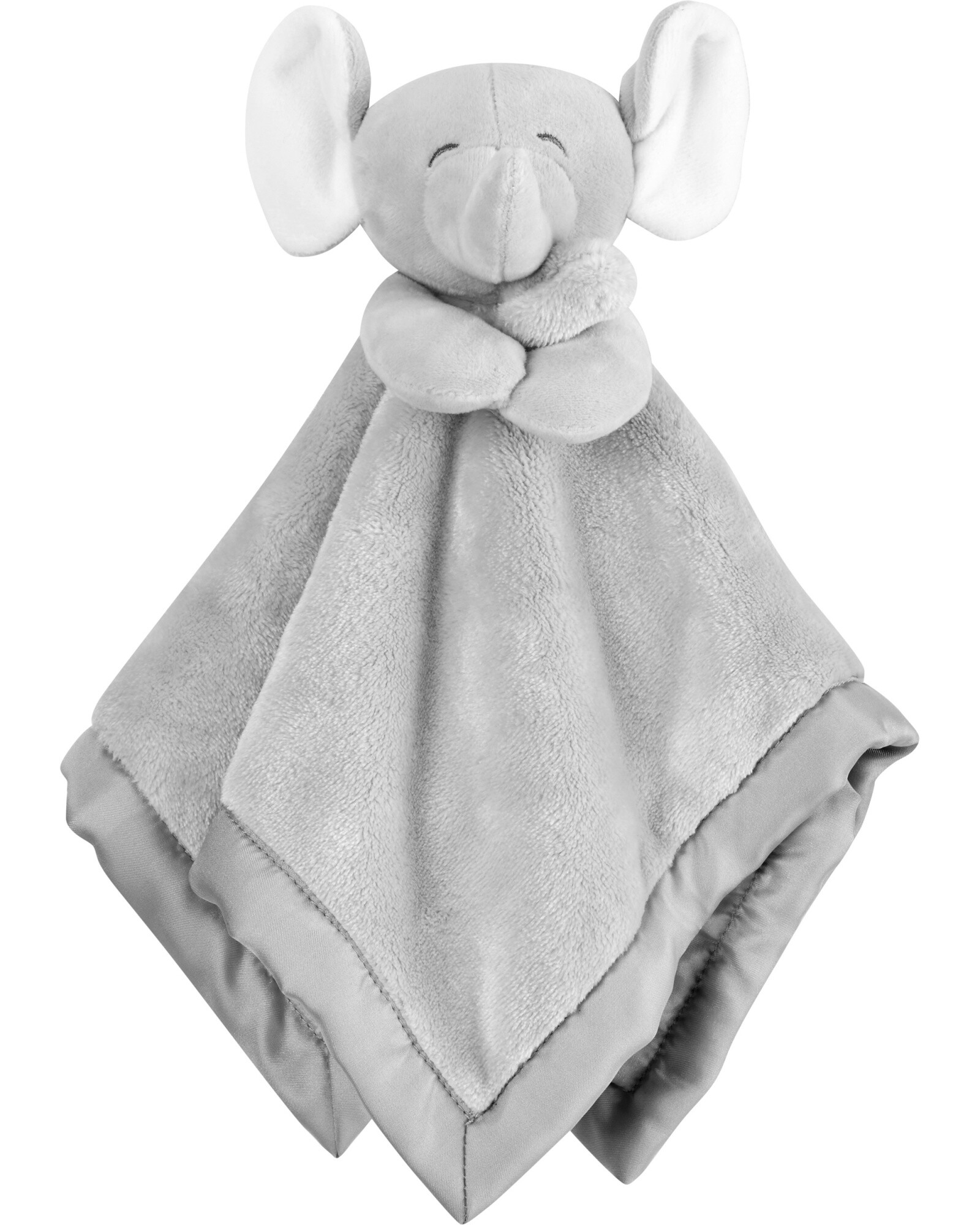Peluche de apego, borde satén, diseño elefante Peluche de apego, borde satén, diseño elefante