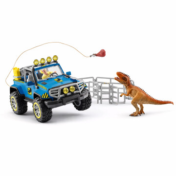 Juguete Auto Todoterreno Con Dinosaurio Schleich Infantil Juguete Auto Todoterreno Con Dinosaurio Schleich Infantil
