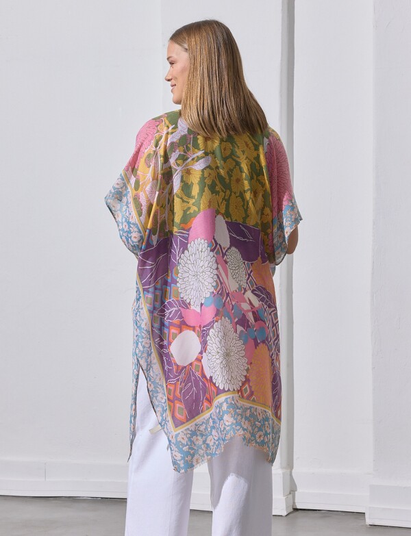 Kimono Patchwork MULTI/AMARILLO