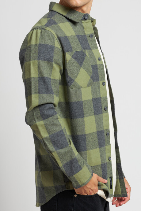 CAMISA OMIL RUSTY Gris/verde