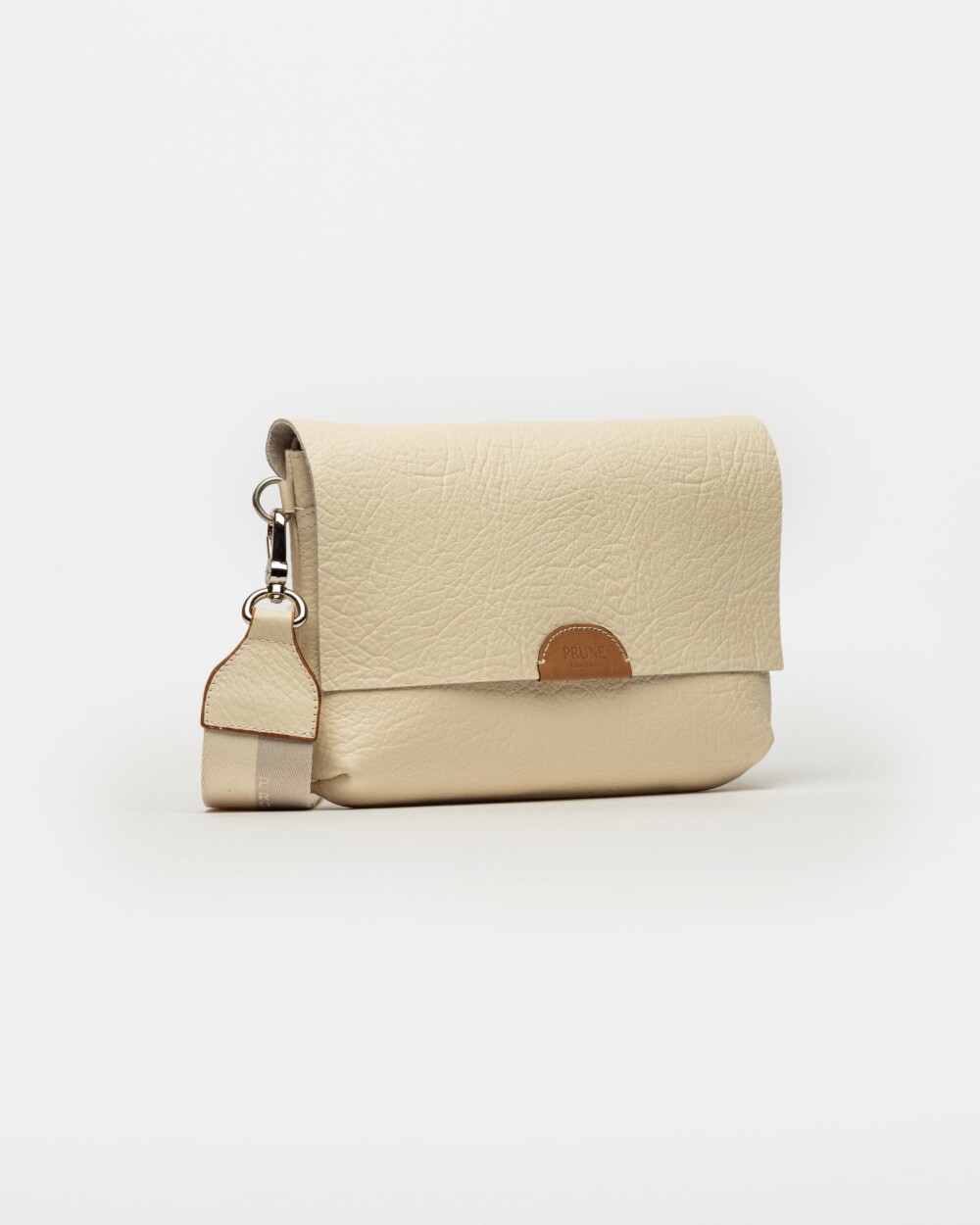 Morral Olivia en cuero graneado Cotton