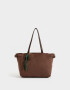 Shopper Cartera Shopper Suede Chocolate - Marron Chocolate