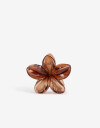 Broche Flores Broche Acrílico Flor - Marron Chocolate