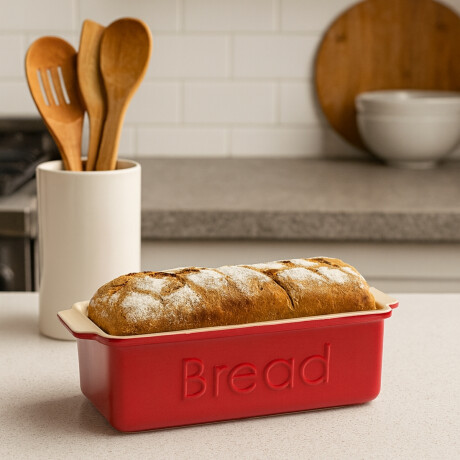 Molde para Pan con Tapa Burdeos Esmaltado 25 cm Ibili Molde para Pan con Tapa Burdeos Esmaltado 25 cm Ibili