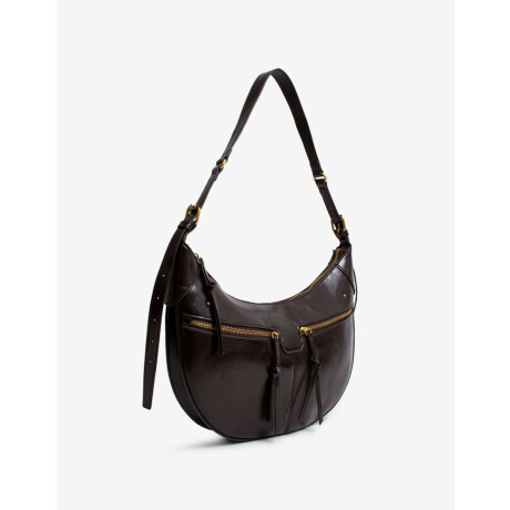 Cartera Formato Saca Marron Chocolate