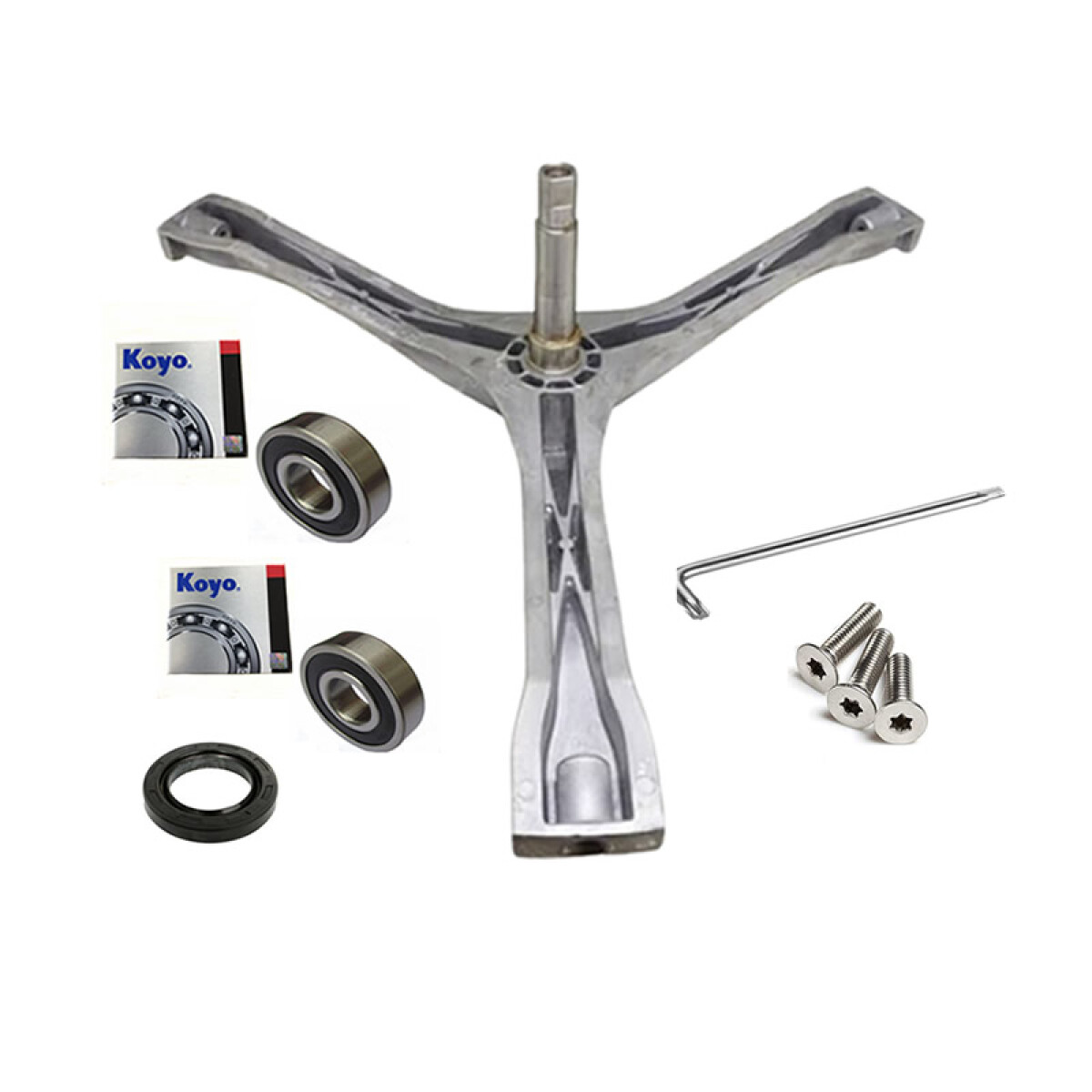 Kit Rulemanes Reten Eje Tornillos Lavarropas James Lr 1006 