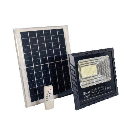 Foco Luz Led Panel solar Exterior 60w con Control Blanco