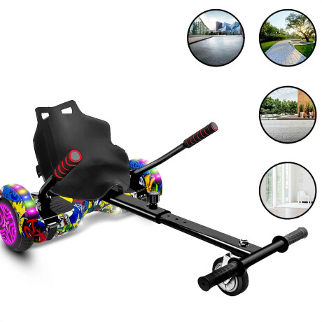 Hoverboard Patineta Eléctrica + Silla Música Luces Cmb001506