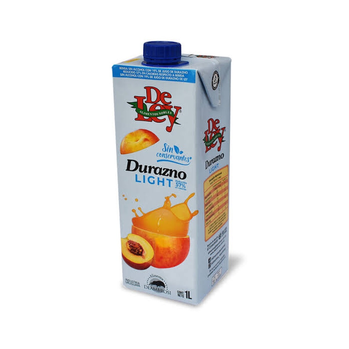 JUGO DE LEY DURAZNO LIGHT 1LT 